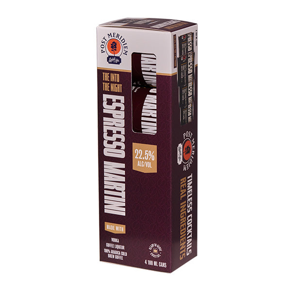 The Into the Night Espresso Martini - 4pk – Post Meridiem Spirits